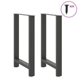 Bar Table Legs Anthracite 2 pcs 60x cm Steel 4013334