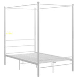Bed Frame White Powder-coated metal 120x200 cm Bed Frame 325058