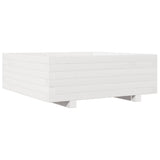 Garden Planter White 70x70x26.5 cm Solid Wood Pine 847304