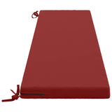2-Piece Bench Cushions SOEST 2 pcs 100% Polyester Wine Red 949253