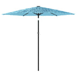 Garden Parasol with Steel Pole Blue 223x223x213 cm 4005098