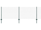 Chainlink Fence with Post 10 x 1 m PVC-Coated Steel Green Mesh 3336240