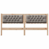Headboard Other Brown and taupe 160 cm Solid pine wood 879002