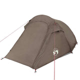 Camping Tent Tunnel 3-Person Brown Waterproof 4009628
