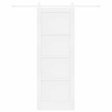 Sliding Door ORKDAL White 78 x 211 cm Solid Pine Wood 3333697
