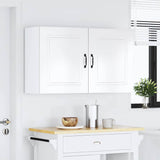 Kitchen Wall Cabinets 2 pcs Kalmar High Gloss White Engineered Wood 853562