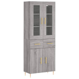 Highboard Grey Sonoma 69.5x34x180 cm Engineered Wood 3198527