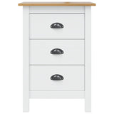Bedside Cabinet HILL White and Honey Brown 46 x 35 x 65 cm 42025030