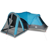 Family Tent Tipi 8-Person Blue Waterproof 94738