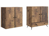 Cabinet Set 2 pcs Old Wood Engineered Wood 3416860