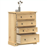 Chest of Drawers Corona 92x48x120 cm Solid Wood Pine 4005675