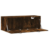 Wall Cabinet Smoked Oak 100x36.5x35 cm Engineered Wood 830129