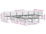 Outdoor Sofa Set 9 pcs Natural Solid Acacia Wood 3366617