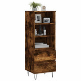 Highboard Smoked Oak 40x36x110 cm Engineered Wood 831513