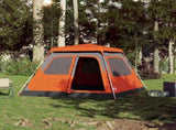 Camping Tent Dome 4-Person Grey and Orange Quick Release 4004232