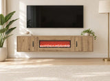 Electric Fireplace Artisan Oak 140.5 x 30 x 39 cm 8021006
