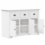 Sideboard BODO White 115x43x79.5 cm Solid Wood Pine 355065