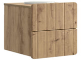 Wall-Mounted Bedside Cabinet 2 pcs Artisan Oak Engineered Wood 898314