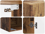 Wall-Mounted Cabinet Old Wood 33 x 34.5 x 90 cm Engineered Wood 898423
