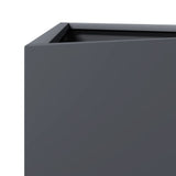 Garden Planters 2 pcs Anthracite Triangular 50x43x75 cm Steel 851176
