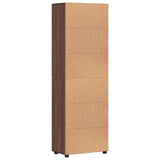 Highboard FLORIN Brown Oak 60 x 35 x 182 cm Engineered Wood 3397921