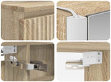 Bathroom Furniture Set 6 pcs Sonoma Oak 3407217