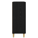 Sideboard Black Oak 70 x 34 x 90 cm Engineered Wood 880627