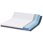 Mattress White and Grey 180 x 200 cm Memory Foam 4106332