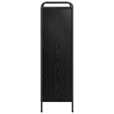 Book Cabinet 55.5 x 33 x 111 cm Engineered Wood Black Oak 8013908