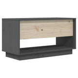 TV Cabinet Grey 74x34x40 cm Solid Wood Pine 813841