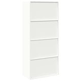 Storage Cabinet White 80 x 40 x180 cm Steel 3406189
