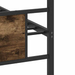 Bed Frame without Mattress Smoked Oak 90x200 cm Engineered Wood 4106754