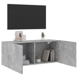 TV Cabinet Wall-mounted Concrete Grey 100x30x41 cm 836969