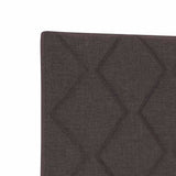 Headboard with Headboard Dark Brown 200 cm Faux Leather 42007283