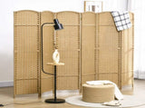 6 Panel Folding Room Divider, Freestanding Privacy Screen for Living Room, Bedroom and Office, 240 x T3398P344325