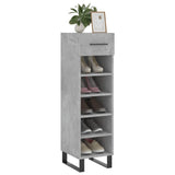 Shoe Cabinet Concrete Grey 30x35x105 cm Engineered Wood 829704