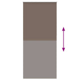 Roller blind blackout 124.4x230 cm Fabric Width 120 cm coffee 240163