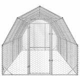 Chicken Run 2.5x6x2.25 m Galvanised Steel 3328517