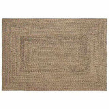 Area Rugs Natural and Black 120 x 170 cm Jute 42010499