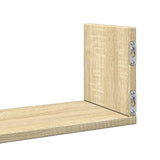 Wall Shelves 3 pcs Sonoma Oak 80x18x18 cm Engineered Wood 853292