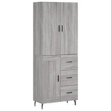 Highboard Grey Sonoma 69.5x34x180 cm Engineered Wood 3196033