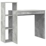 Desk with Shelf Concrete Grey 100 x 40 x 90 cm Engineered Wood 869317