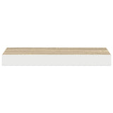 Floating Wall Shelves 4 pcs Oak and White 50x23.5x3.8 cm MDF 326575