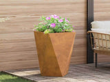 Planter Rusty 40 x 40 x 75 cm Weathering Steel 883792
