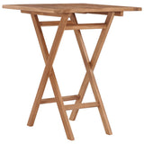 Garden Dining Set Natural Teak Solid Teak Wood Compact Foldable 3087188