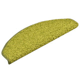 Stair Mats 15 pcs 65x21x4 cm Green Half Round Large 322383