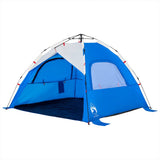 Beach Tent 3-Person Azure Blue Quick Release Waterproof 4005314