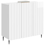Sideboard High Gloss White 89 x 34.5 x 82 cm Engineered Wood 894419