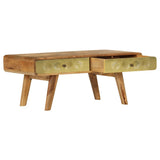246344 Coffee Table Solid Mango Wood 90x50x40 cm