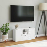 TV Cabinet with Drawer ODDA White 79x24x40 cm Solid Wood Pine 4103606
